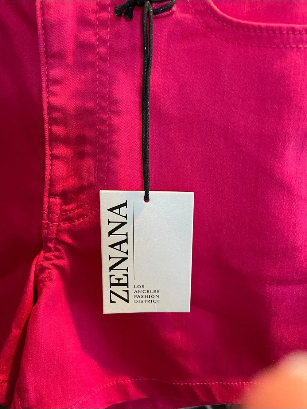Hot Pink Women's Cotton Blend Shorts